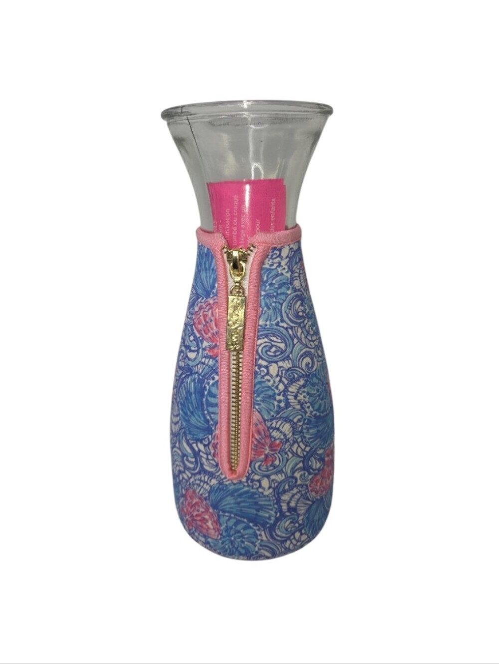 Lilly Pulitzer Beverage 32 Ounce Carafe Blue Haven Raising Shell